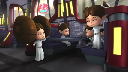 Star Wars Detours™ Clip - Princess Leia Decoys Dexter