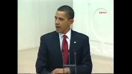 Obama in Turkiye.he speak for Turkiye 2