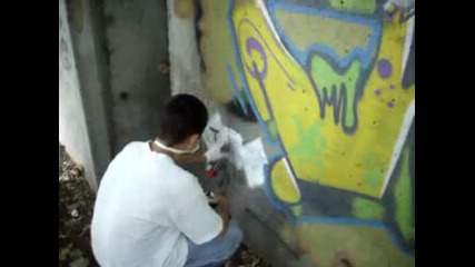 Tru - One Graffiti vid4 po sempli4ko :)