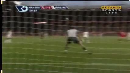 Manchester United Vs Sunderland 03 10 09 All Goals strahotna zadna nojica na Mitko Berbatov!!!!! 