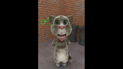 Talking Tom does Justin Bieber-baby