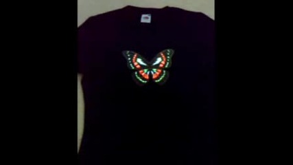 Black Butterfly T - shirt свети!