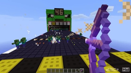 Minecraft зомби обсада