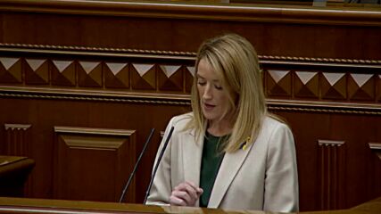 Ukraine: 'We will never ever leave your side' - EP President Metsola on her visit to Kiev