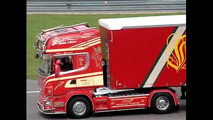 Spedition Kirn Sieger Uschi im Korso des Truckgrandprix 2009