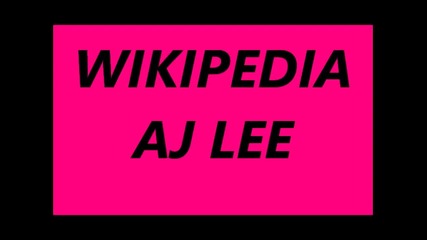 Wikipedia Na Aj Lee