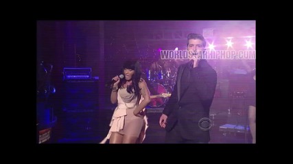 Nicki Minaj & Robin Thicke Performing Shakin It For Daddy On David Letterman 
