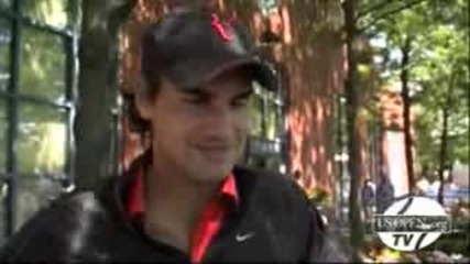 Us Open 2008 : Интервю С Федерер