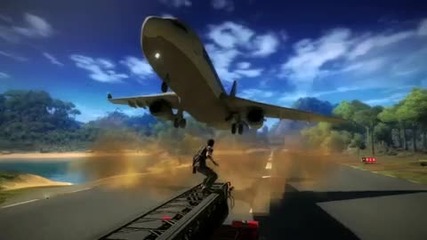 Just Cause 2 Anatomy of a Stunt Fire Truck vs Jet 3 