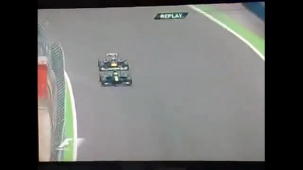 Жестока катастрофа между Марк Уебър и Хеикки Ковалайнен - Формула 1