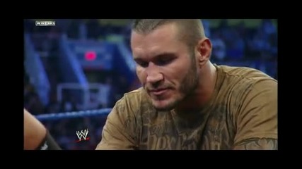 Wwesmackdown 01.07.2011 Christian и Randy Orton подписват договор за мач по между им на Money in