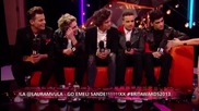 Backstage at the Brits_ One Direction Talks to Laura Whitmore _ Brits 2013