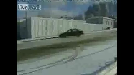 Cars Crashing on Snow 