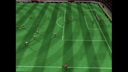 Мой красив гол на Fifa 09 с Кристиано Роналдо срещу Барселона в мрежа