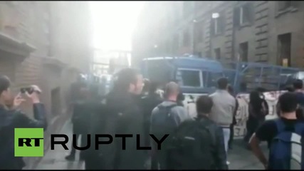 Противници на Експо 2015 в сблъсъци с полицията в Милано
