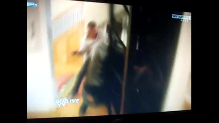 triple h fights randy orton in house