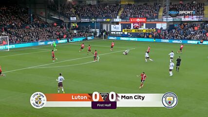 Luton Town vs. Manchester City - 1st Half Highlights