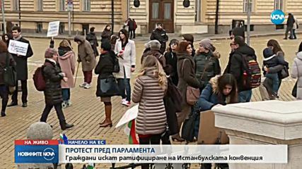 МИРЕН ПРОТЕСТ: Десетки поискаха ратифициране на Истанбулската конвенция