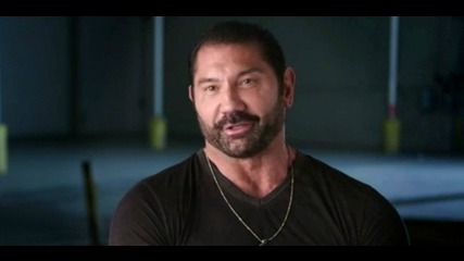 Get an inside look at Batista in “Stuber”