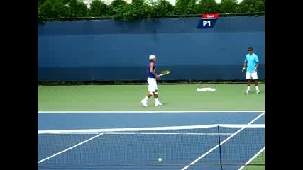 Us Open 2008 : Тренировка На Надал