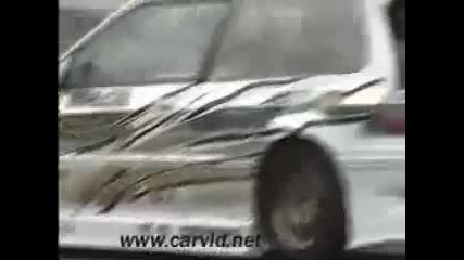 Honda Civic drifting