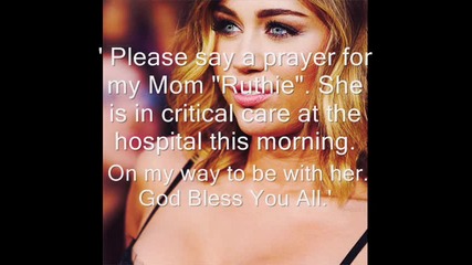 Молете за бабата на Майли ! ;( ( #prayforruthie )