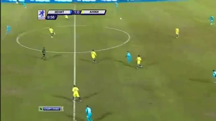 Русия Премиер Лига Сезон 2011/2012 Втори Кръг - Зенит Санкт Петербург 2:0 Анжи Махачкала