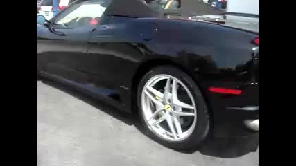 Черно Ferrari F430 Spider 