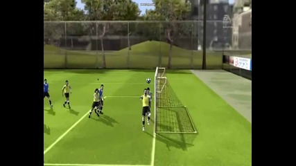 Fifa 10 гол от корнер 