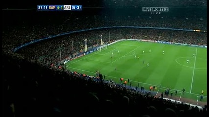 Fc Barcelona 4-1 Arsenal Messi Goal