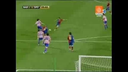 Барселона - Спортинг Хихон 3:1 (08.02.2009г)