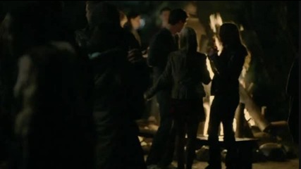 Damon and Elena run into Matt and Caroline at the Duke party