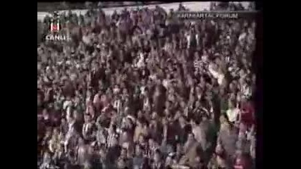 Besiktas Fanatics! Бешикташ - Болтън - Неземната агитка на Бешикташ !!! *20.10.2005г.* 