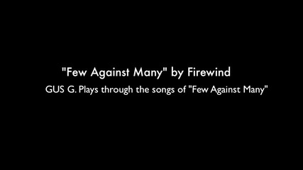 Firewind - 'few Against Many' (gus G. Guitar Playthrough Video)