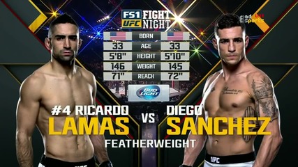 Ricardo Lamas vs Diego Sanchez (ufc Fight Night 78, 21.11.2015)