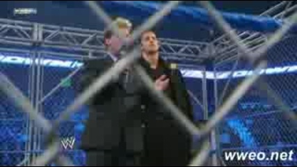 Smackdown 23.4.10 .. Edge напада Jericho във клетката 