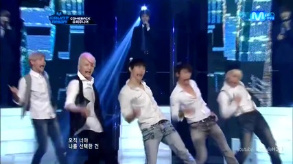 (hd) Super Junior - From U + Sexy, Free & Single (comeback stage) ~ M Countdown (05.07.2012)