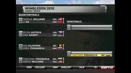 June 29th 2010 Tsvetana Pironkova knocks out Venus Williams at Wimbledon 
