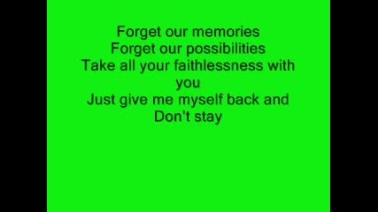Linkin Park - Dont Stay w Lyrics 