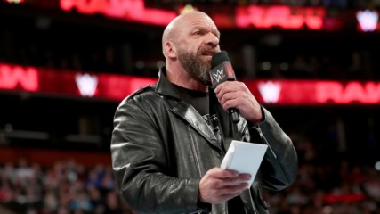 Triple H will put his career on the line against Batista at WrestleMania: Raw, March 25, 2019
