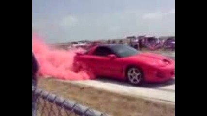 Pink Trans Am Burnout