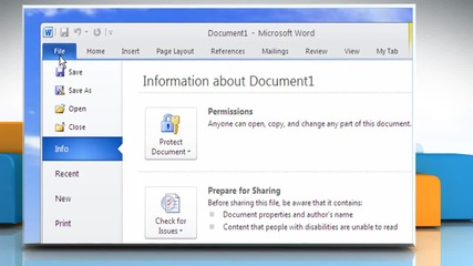 Microsoft® Word 2010: How to create a template based on document on Windows® Xp?