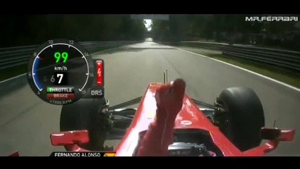 F1 Гран при на Италия 2012 - Alonso се радва на 3тото си място [hd][onboard]