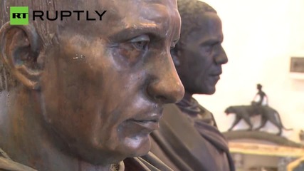 Artist Sculpts Busts of Putin and Obama as Roman Emperors