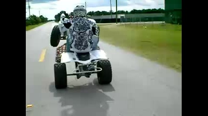 yfz450 wheelie 