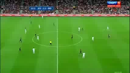 Cristiano Ronaldo Amazing Skill vs Pique - Fc Barcelona vs. Real Madrid 3-2 - Super Cup 2012
