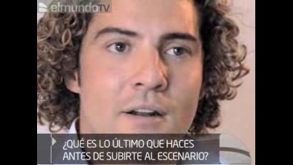 David Bisbal - Entrevista en El Mundo