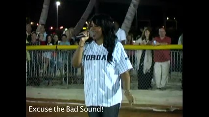 Shanice - Sings the National Anthem 