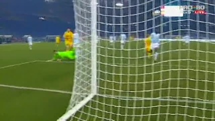 Лацио - Левски 0 - 1 гол на Бижутера