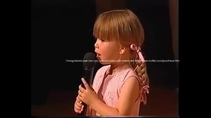 Connie Talbot over the rainbow 2004 age 3
